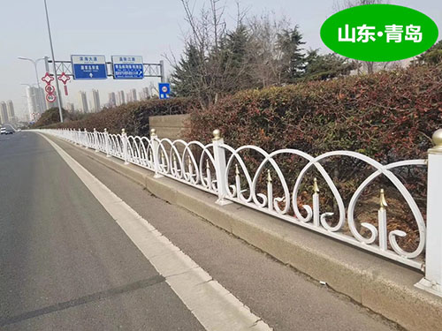 中国·山东·青岛市滨海大道边沿景观草坪护栏工程